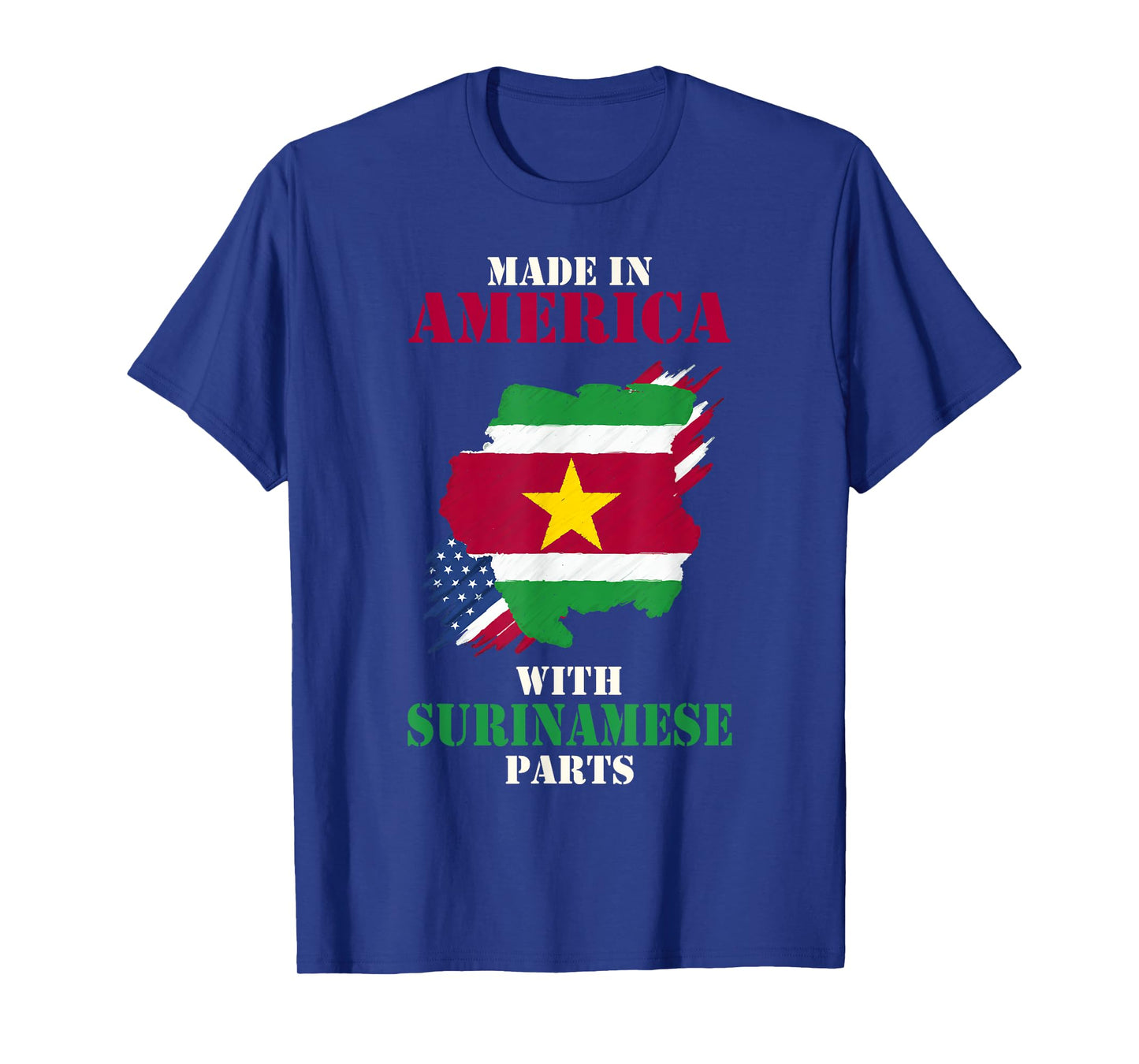 Made in America with Surinamese parts USA Suriname flag T-Shirt
