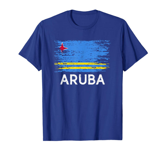 Aruban Flag Pride Vintage Aruban Root Gift oro huba Aruba T-Shirt