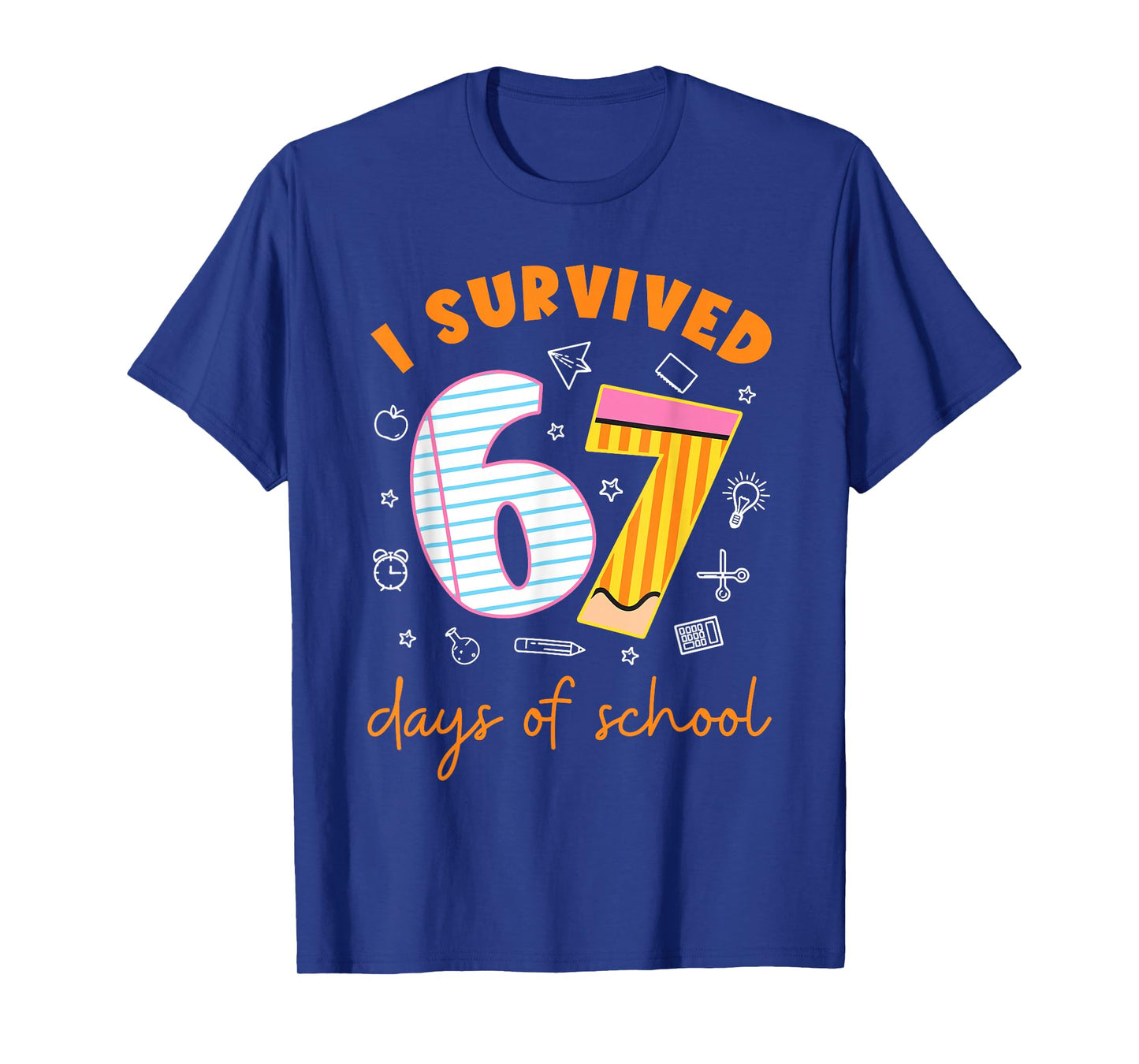 67 Days of School Cool Teacher Design T-Shirt