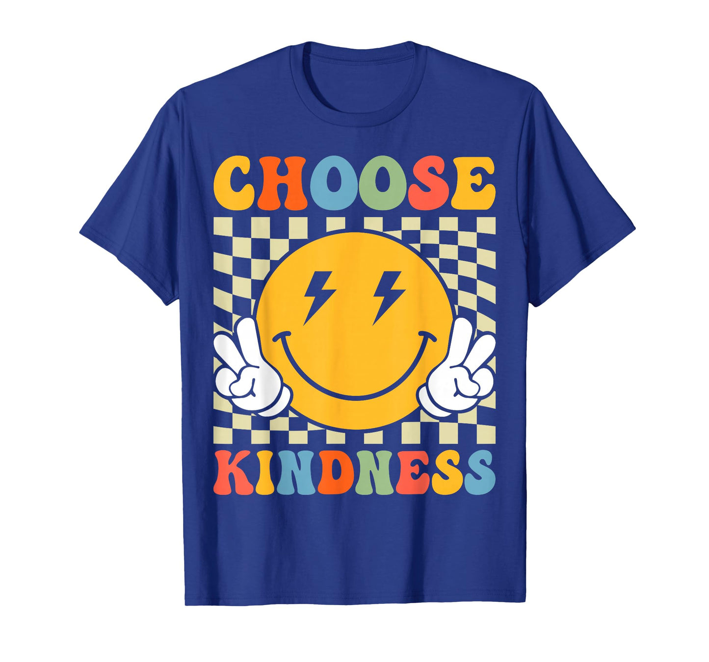 Choose Kindness Retro Groovy Be Kind Inspirational Kids T-Shirt