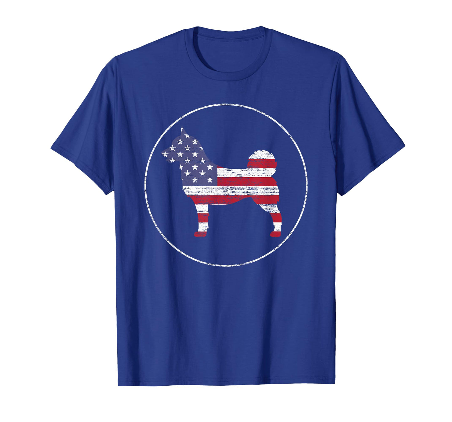 Norwegian Buhund American Flag Patriotic Dog Owner T-Shirt for Men Women