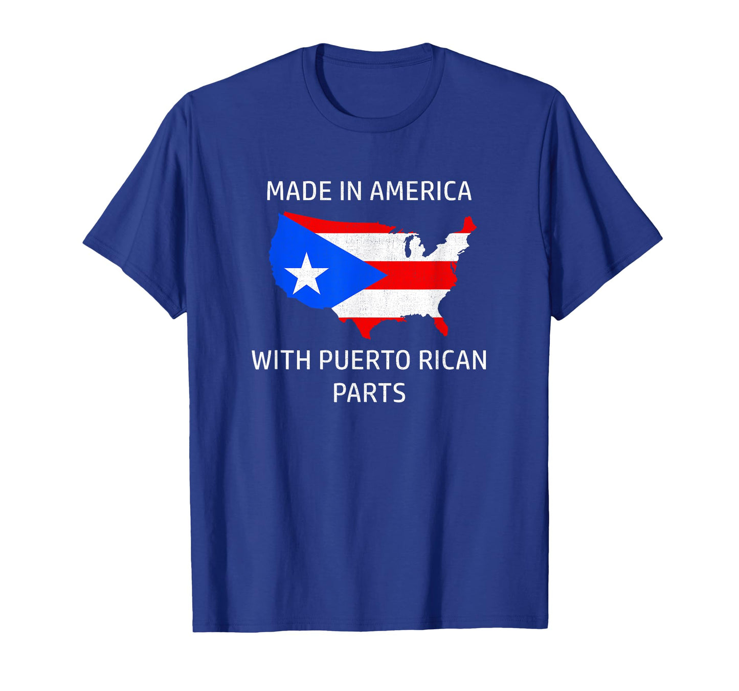 Made in America with Puerto Rican Parts - Puerto Rico USA T-Shirt