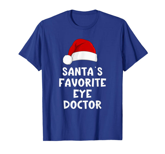 Christmas Santa's Favorite Eye Doctor Funny Xmas Pajama T-Shirt