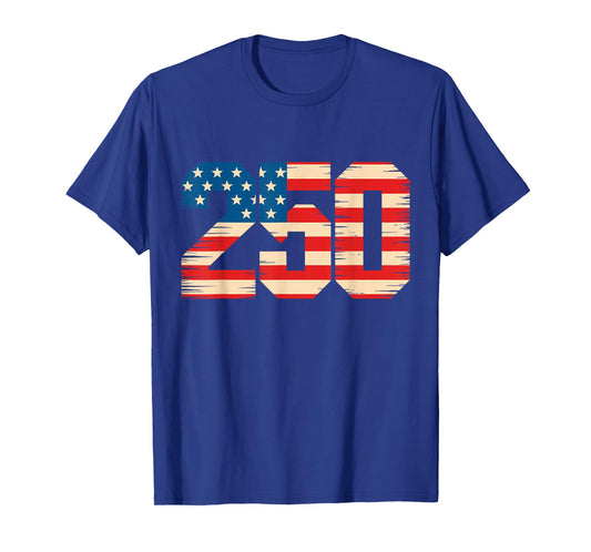 USA 250th Anniversary Patriotic American Independence T-Shirt