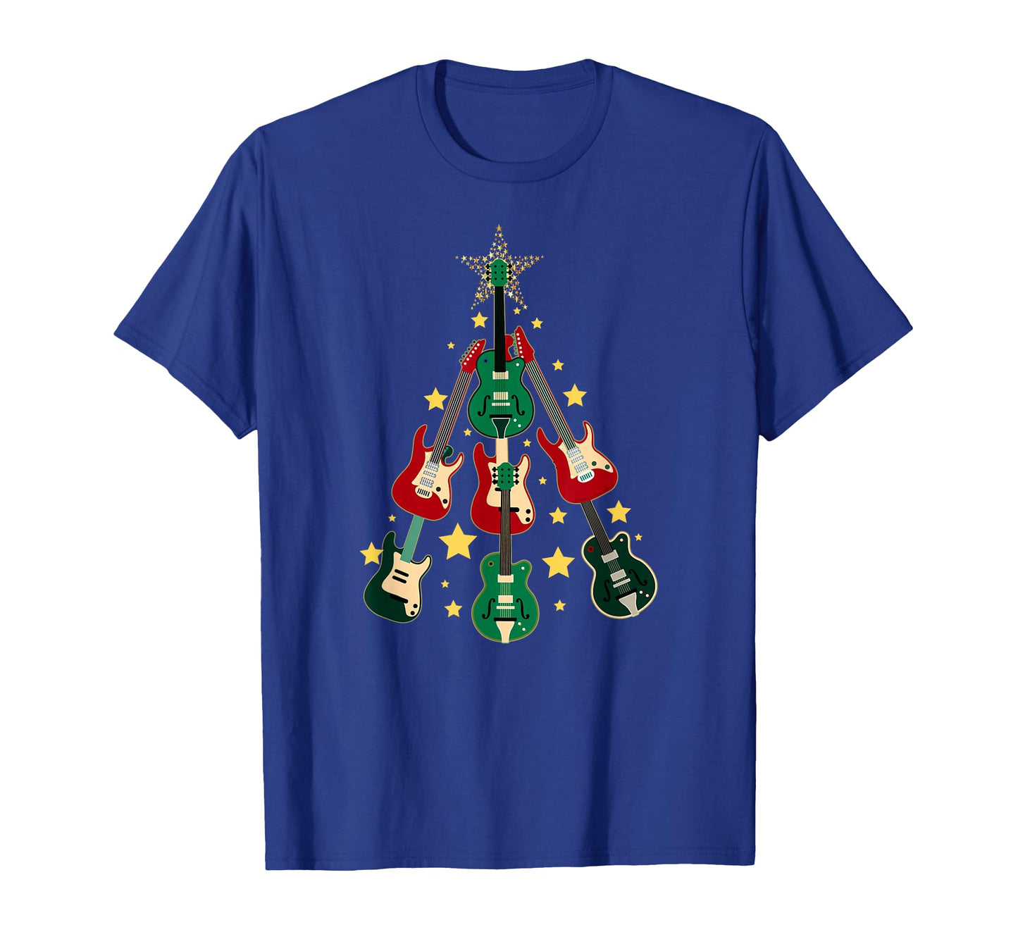 Cool Guitar Christmas Tree Guitar Lovers Christmas Tree T-Shirt