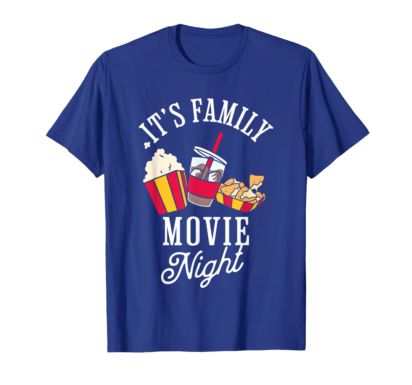 Family Movie Night Cinema Popcorn Film Movie Lover T-Shirt