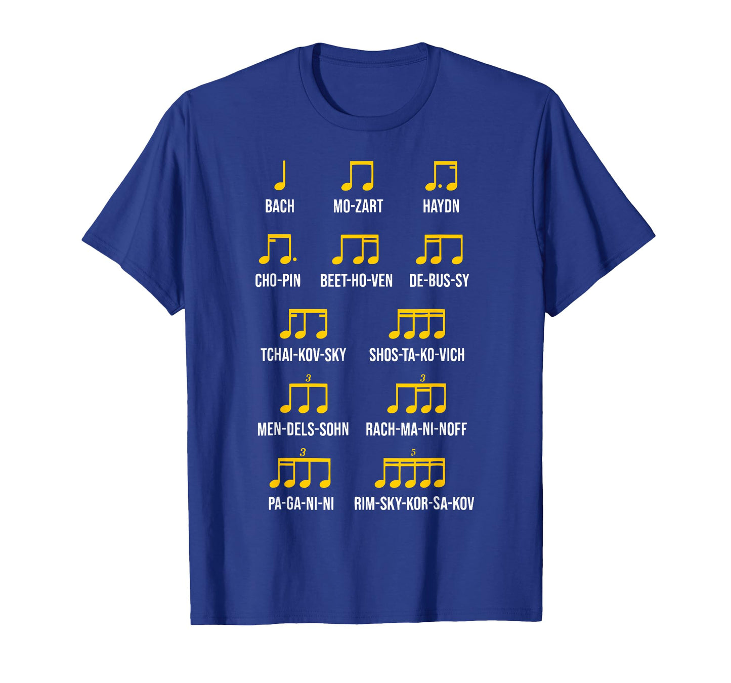 Composer Rhythm Music - Bach Mozart Beethoven Chopin T-Shirt