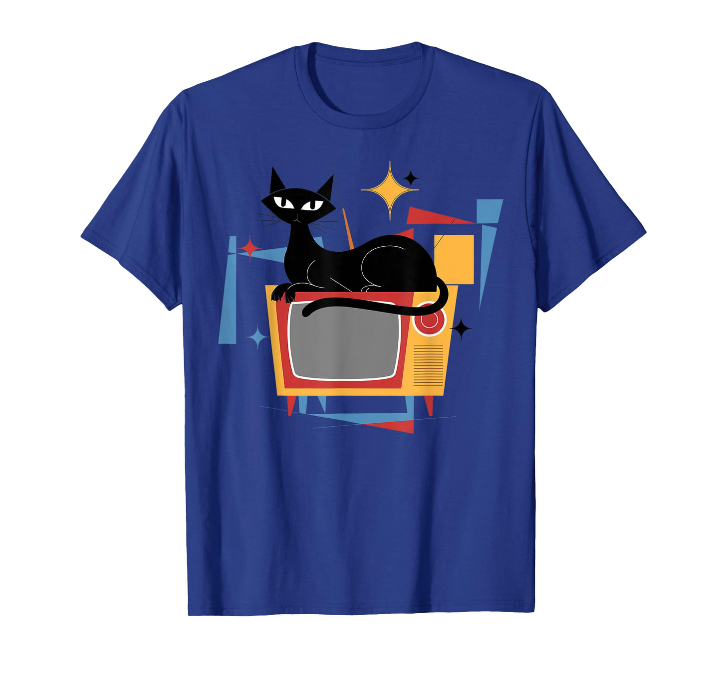 Vintage Cat Mid Century Modern 50s 60s Gifts Men Women Kid T-Shirt