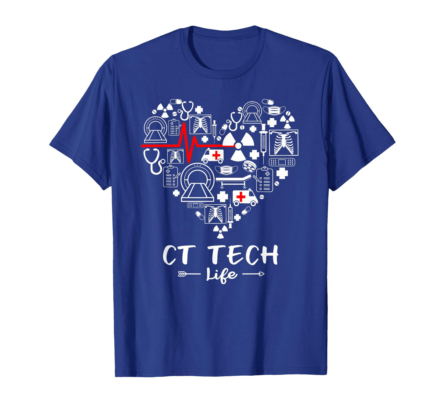 CT Tech Life Heart Funny Technologist T-Shirt