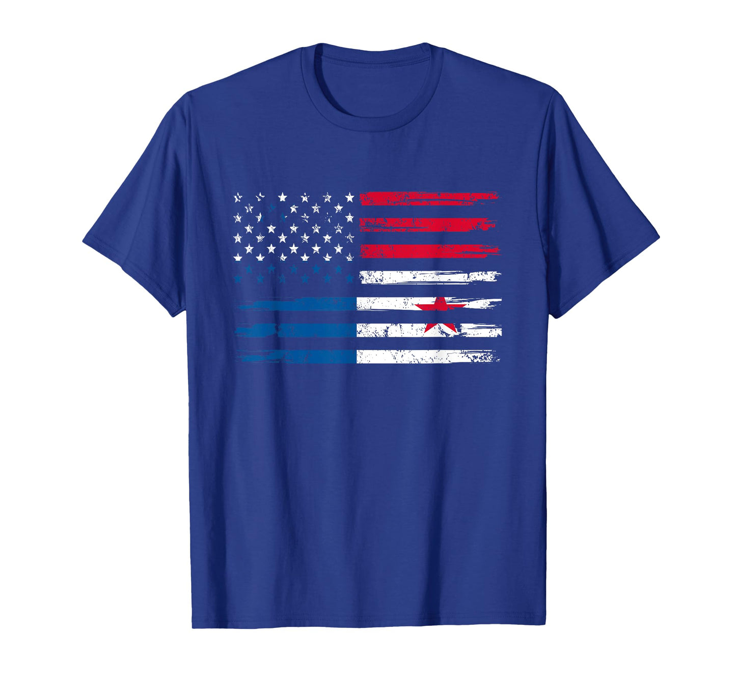 Half American And Panamanian Panama Usa Vintage Flag Men T-Shirt