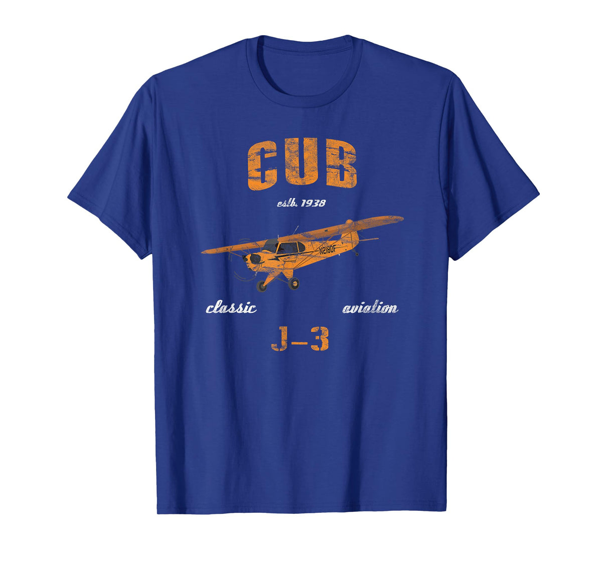J-3 Cub Classic Airplane Aviation Vintage Pilot T-Shirt