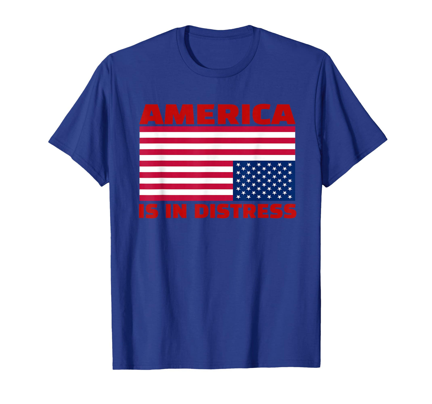 America is in distress.Upside down American Flag T-Shirt