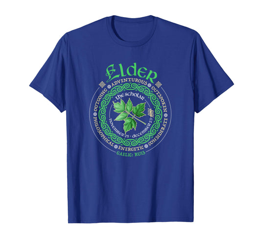 Celtic Tree Zodiac Druid Ogham Astrology Elder T-Shirt