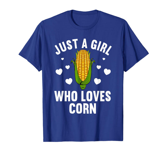Cute Corn Art For Women Girls Kids Kernel Corn Cob Lovers T-Shirt