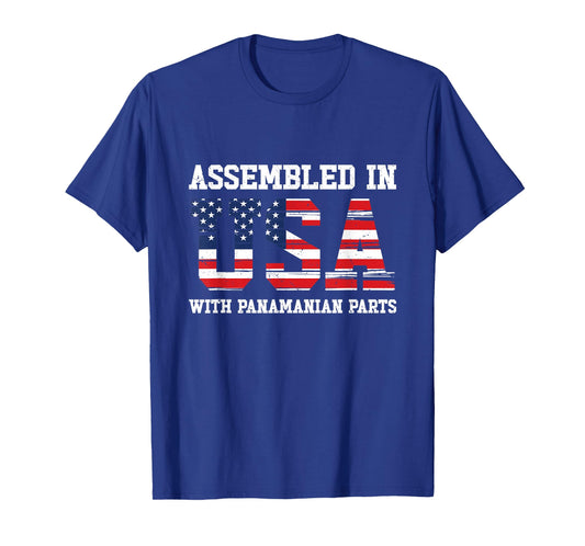 Panamanian American Patriot USA Grown Panama US Flag T-Shirt