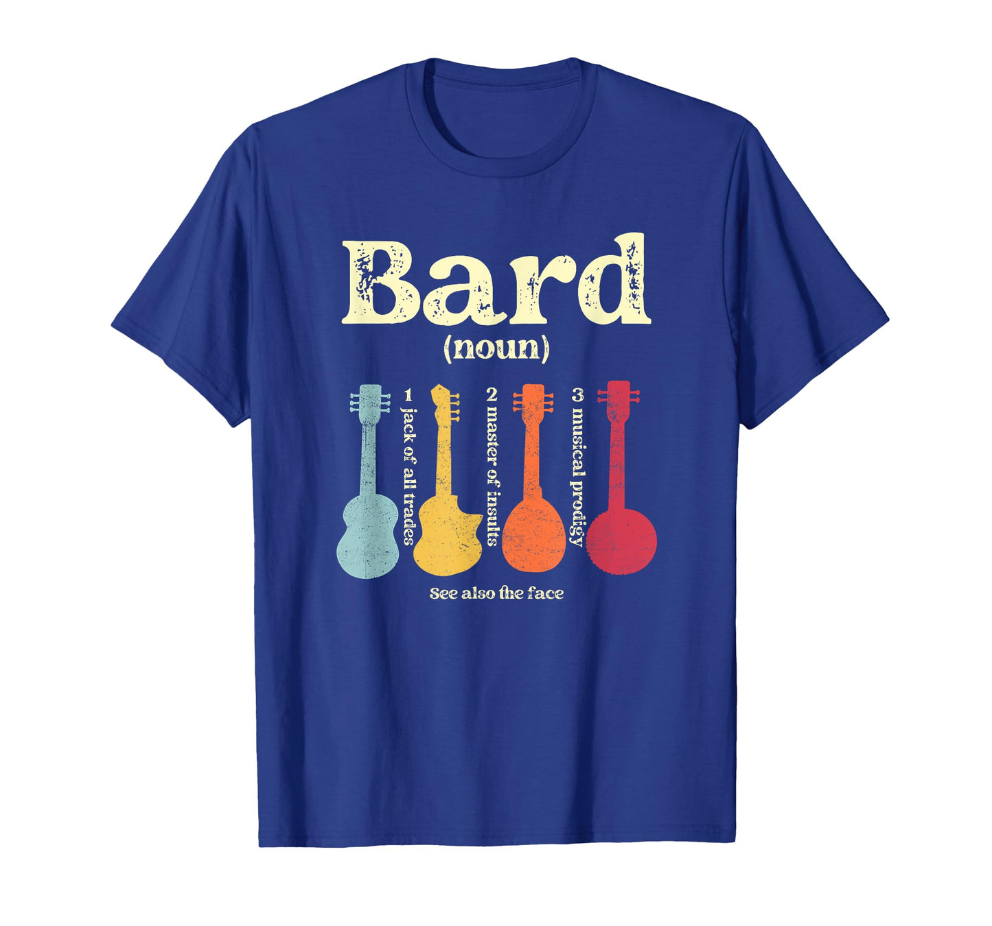 Bard Class Tabletop Definition Musical Prodigy Instrument T-Shirt