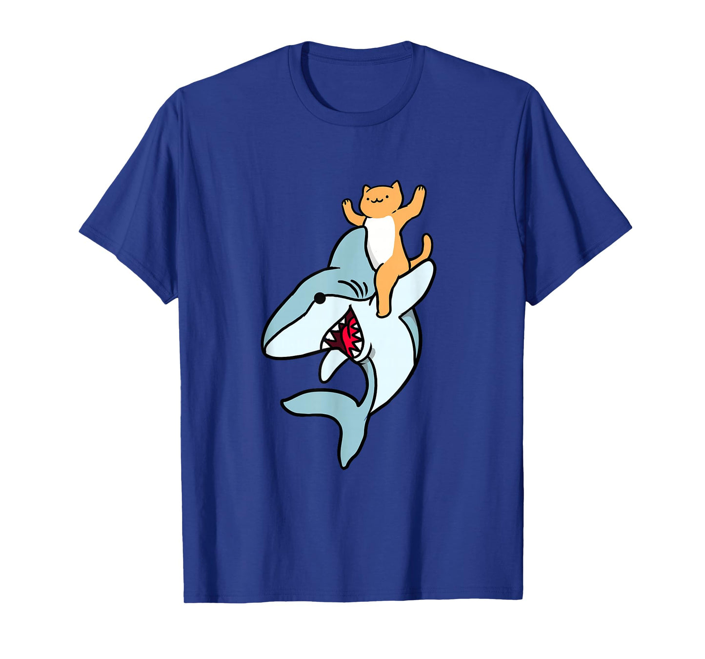 Cat Riding Shark T-Shirt