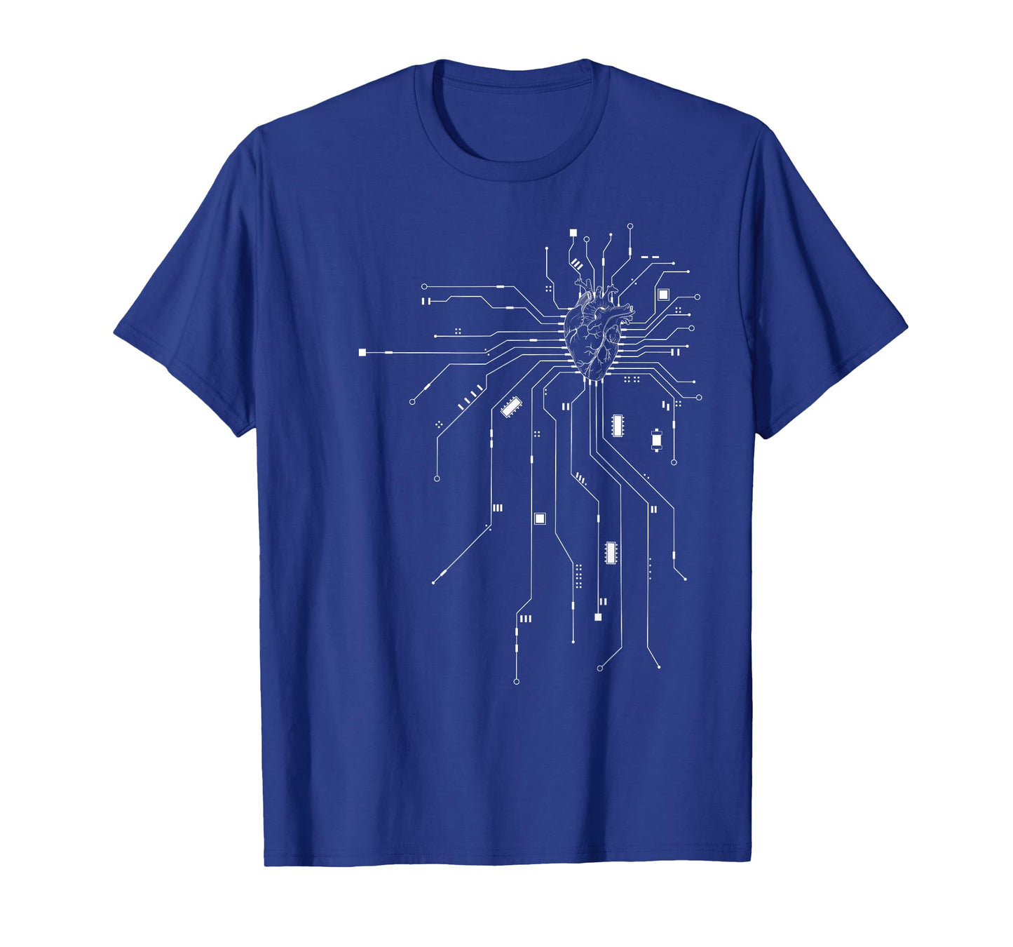 Anatomical Heart CPU Processor PCB Board Computer Programmer T-Shirt