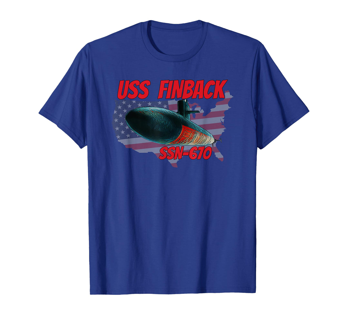 USS Finback SSN-670 Submarine Veterans Day Father Grandpa T-Shirt