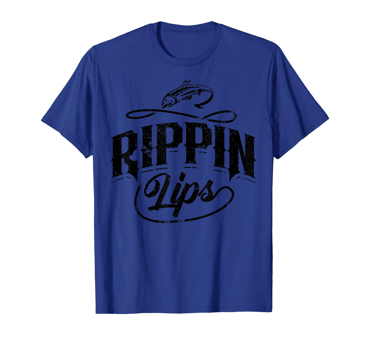 Funny Rippin Lips Bass Pro Fishing Gift Men Women Fishermen T-Shirt