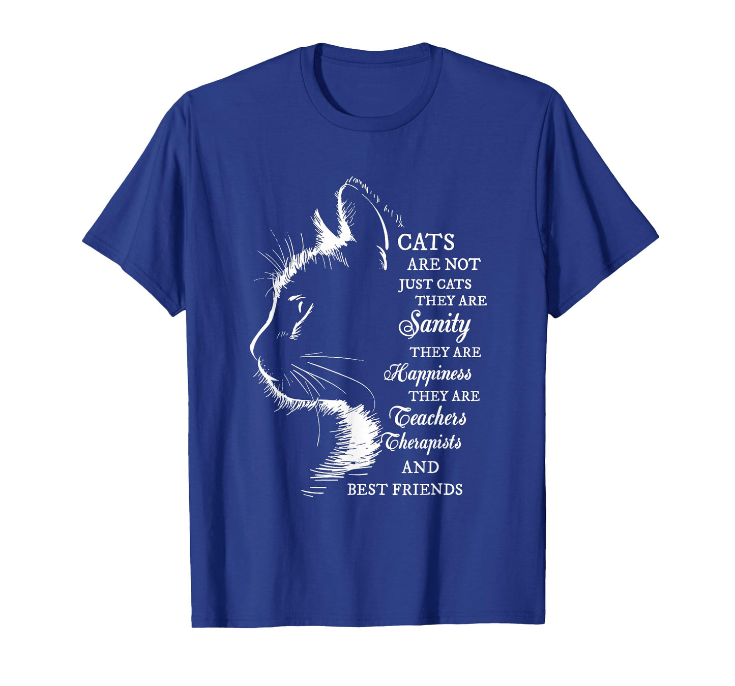Cat Lover Feline Therapy Inspirational Cat Mom Pet Lover T-Shirt