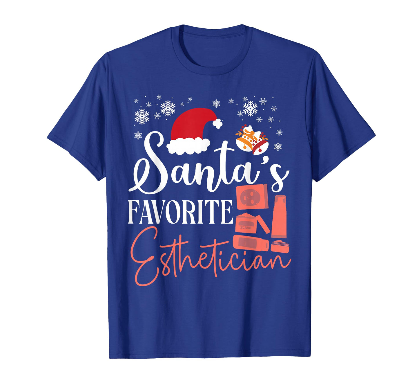 Cute Licensed Esthetician Skincare Beautician Christmas T-Shirt