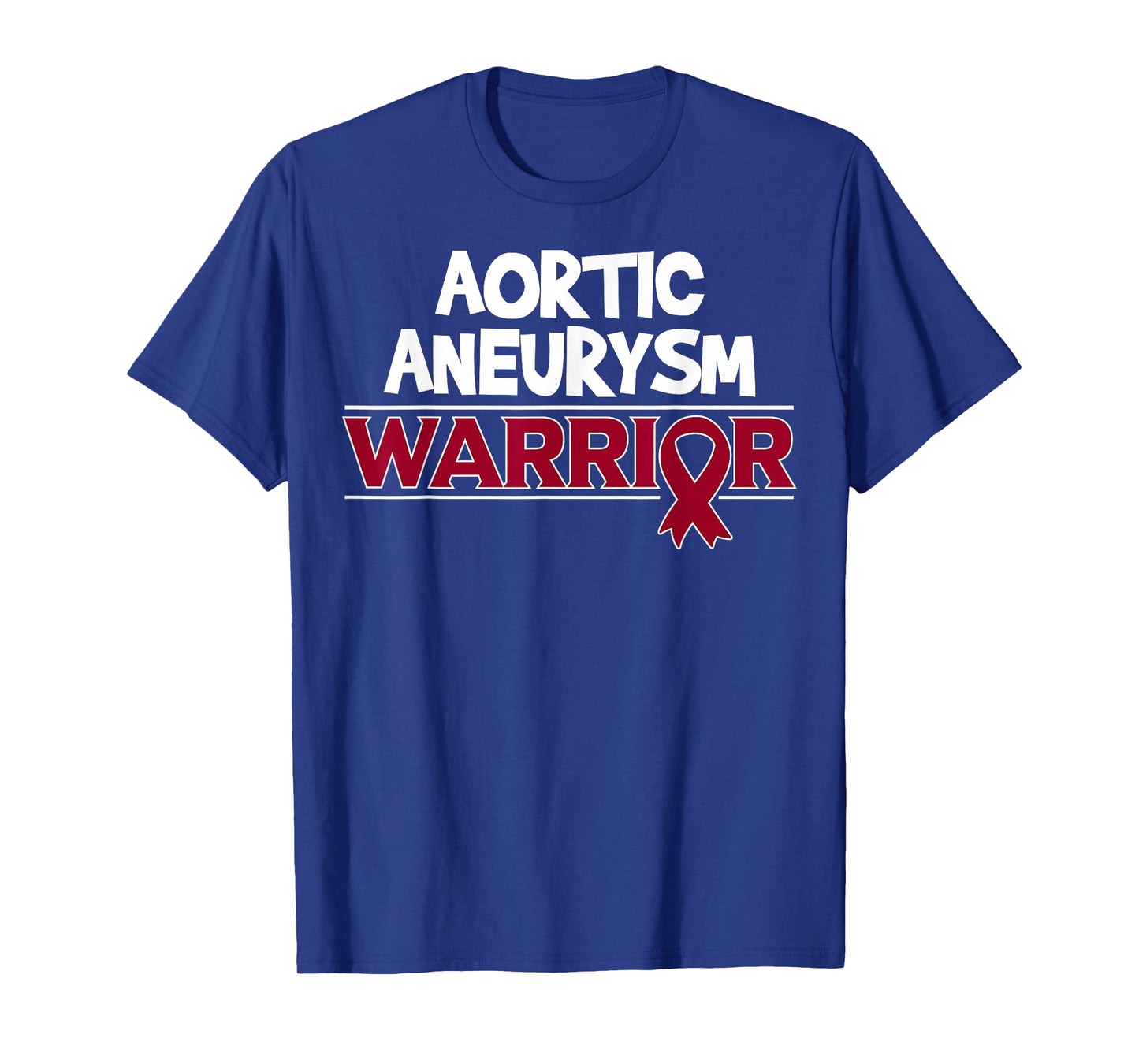 Aortic Aneurysm Survivor Burgundy Ribbon T-Shirt