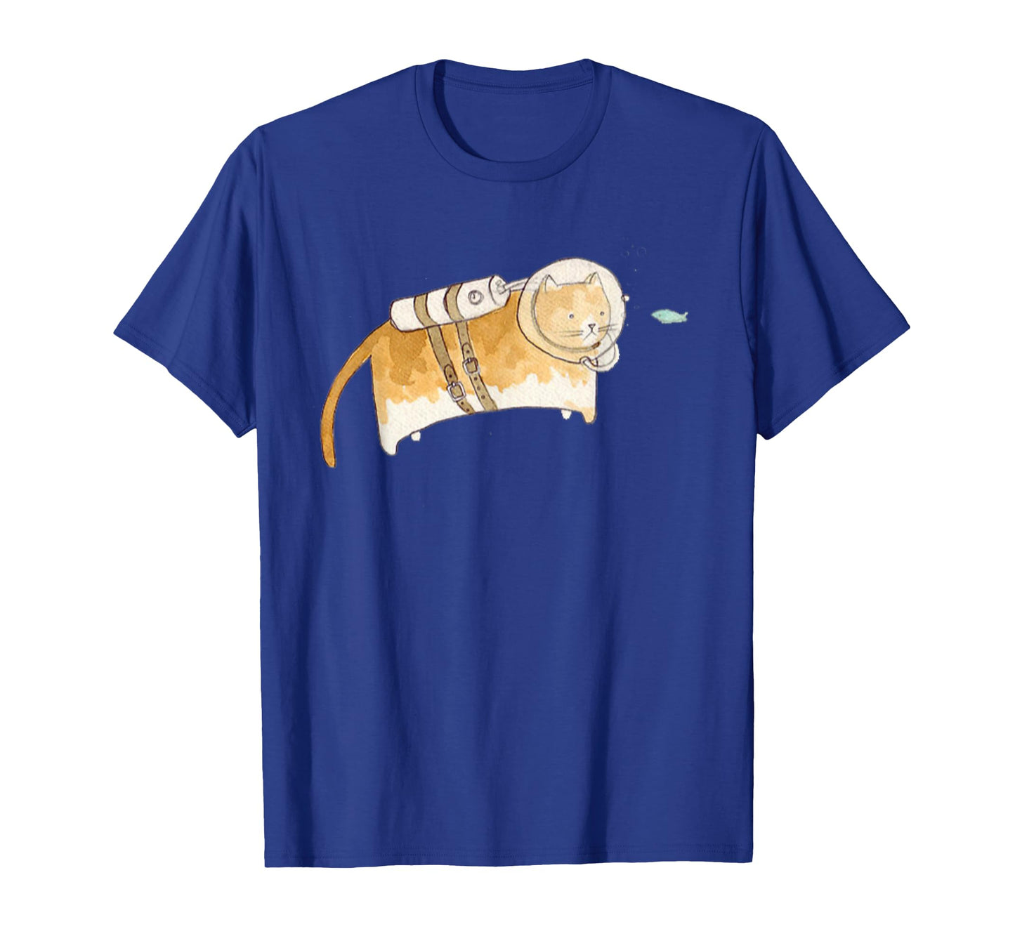 Scuba Cat Diving T-Shirt | Funny Scuba Diving Underwater Tee T-Shirt for Men Women Girls Kids