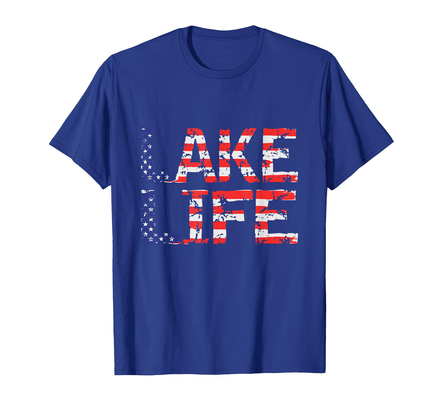 Vintage Lake Life 4th of July Patriotic T-Shirt