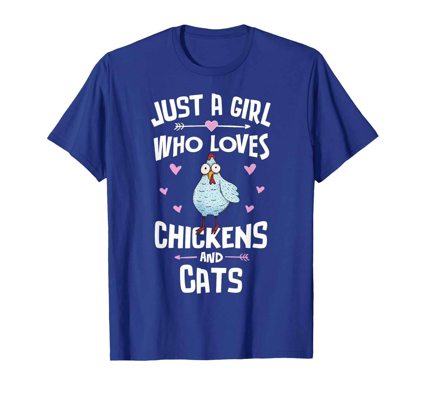 Just A Girl Who Loves Chickens And Cats Gift Women T-Shirt