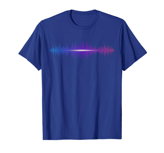 Audio Engineer Waveform Sound Wave Music T-Shirt T-Shirt
