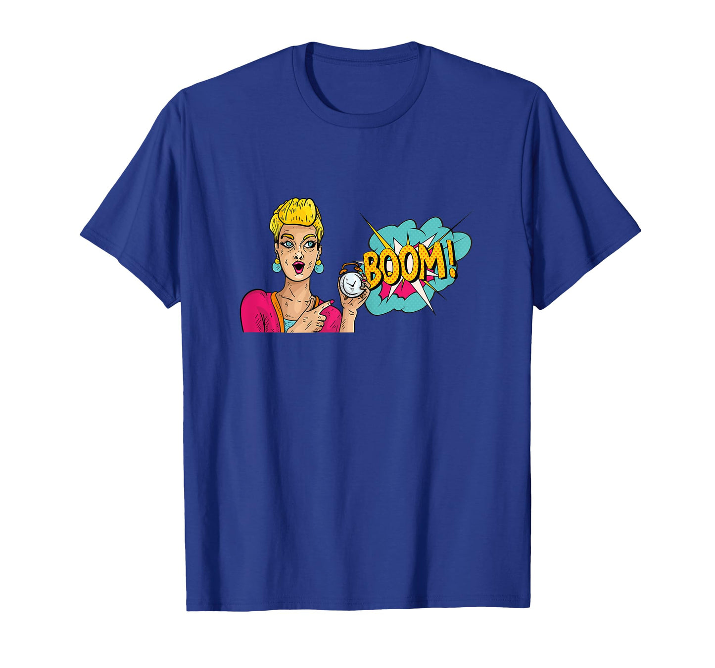 Comic Book Cartoon Women Boom Pop Art Print T-Shirt