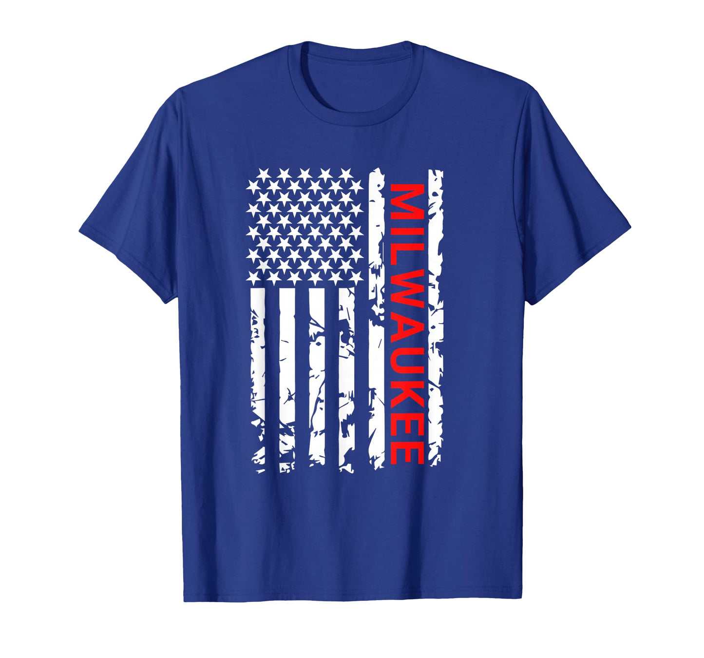Milwaukee USA Black And White Flag T-Shirt