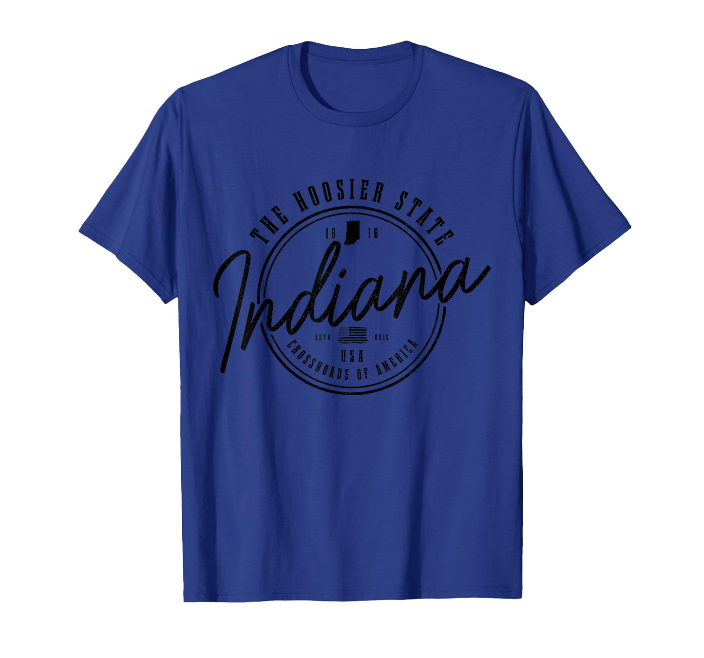 Indiana The Hoosier State Est. 1816 Patriotic Indiana T-Shirt
