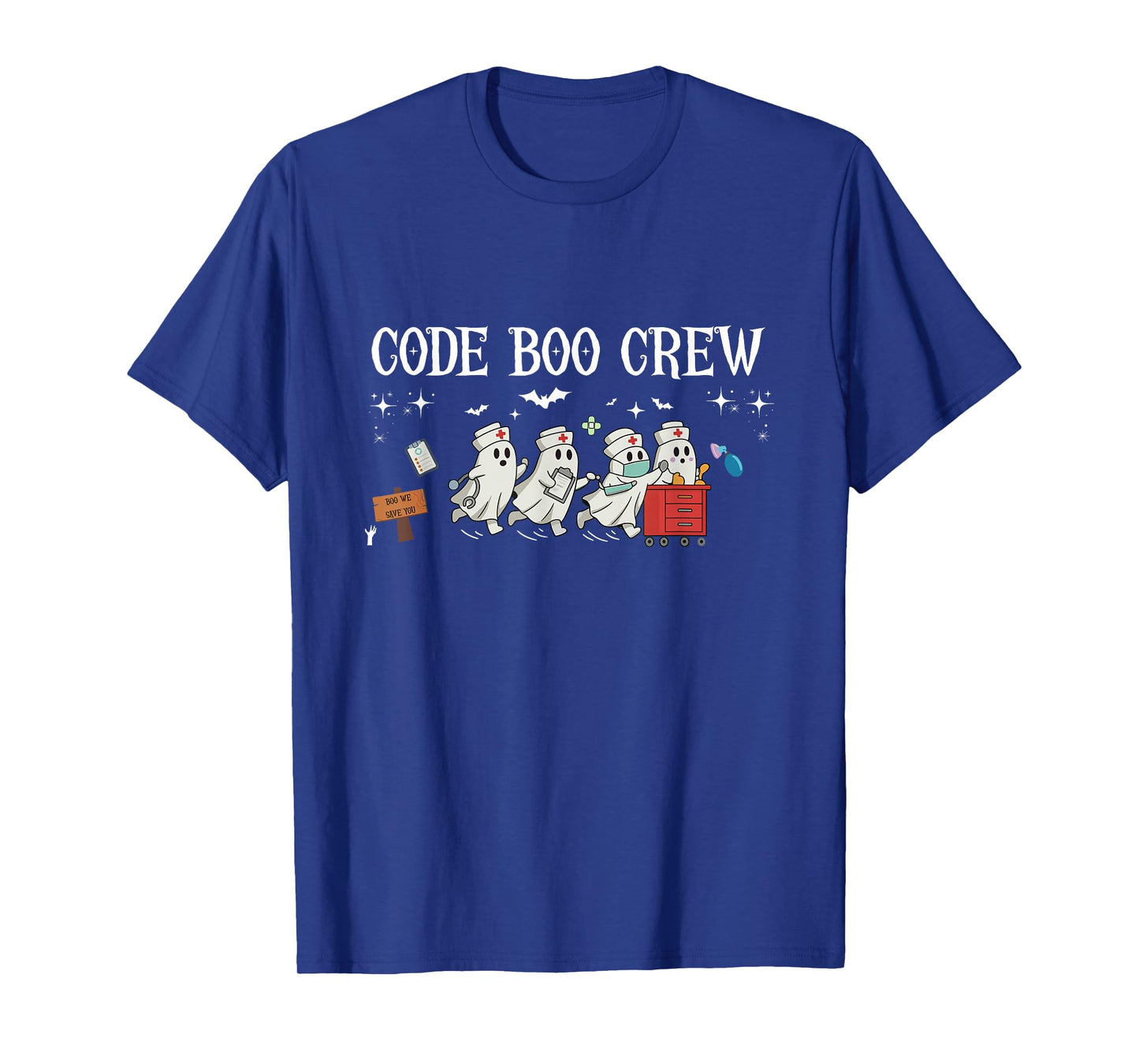 Code Boo Crew Halloween Ghost Nurse ER Nurse Spooky Season T-Shirt