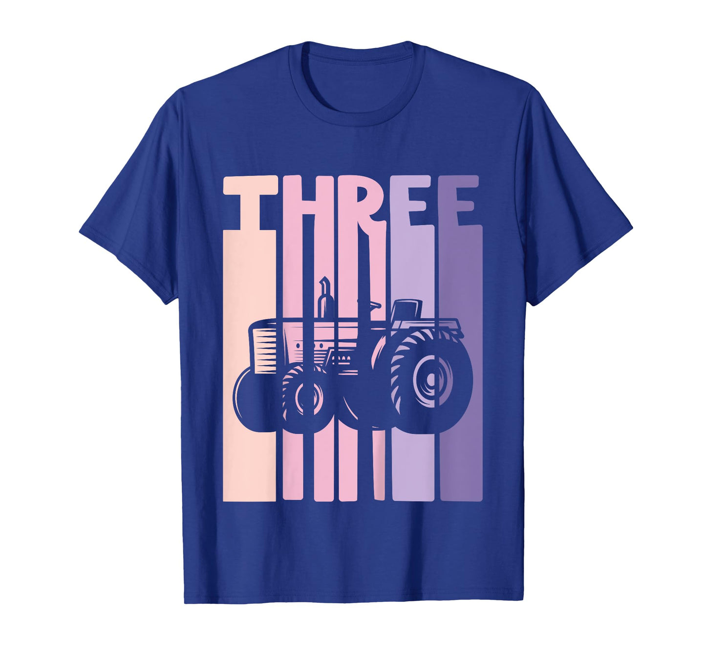 3rd Birthday Retro Farm Tractor Theme Farmer Girl 3 years T-Shirt