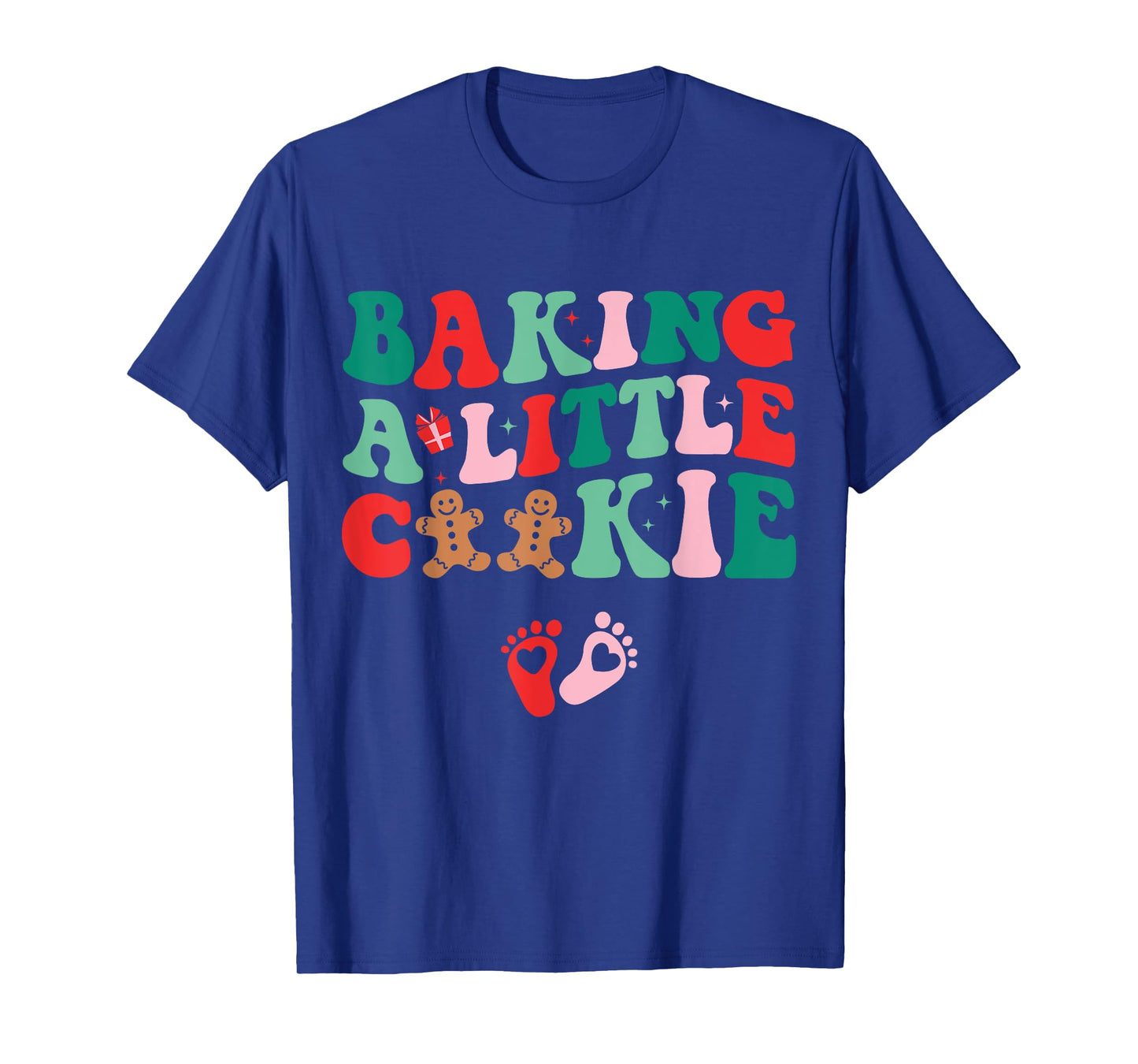 Baking A Little Cookie Cute Christmas Pregnancy Announcement T-Shirt