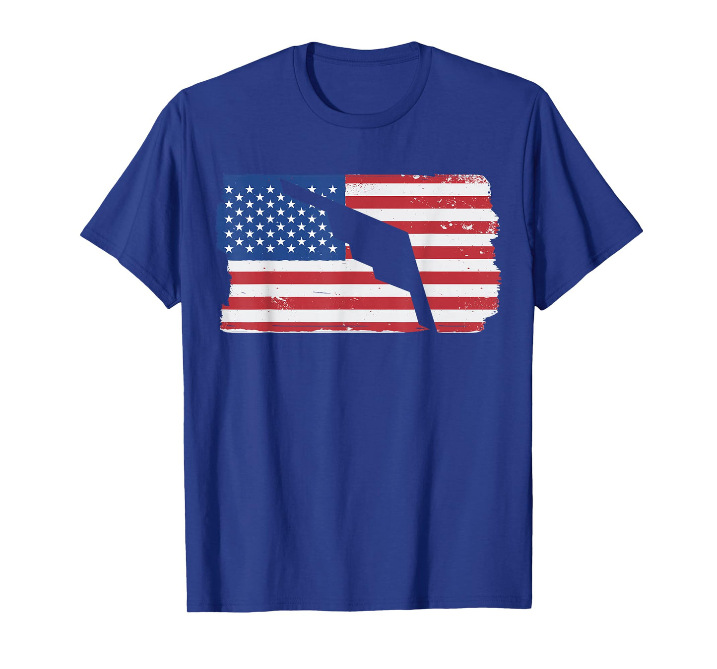 B-2 Stealth Bomber Military Airplane American Flag B2 T-Shirt