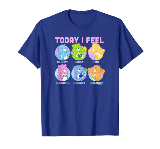 Care Bears Vintage Neon Today I Feel Emotions Box Ups T-Shirt