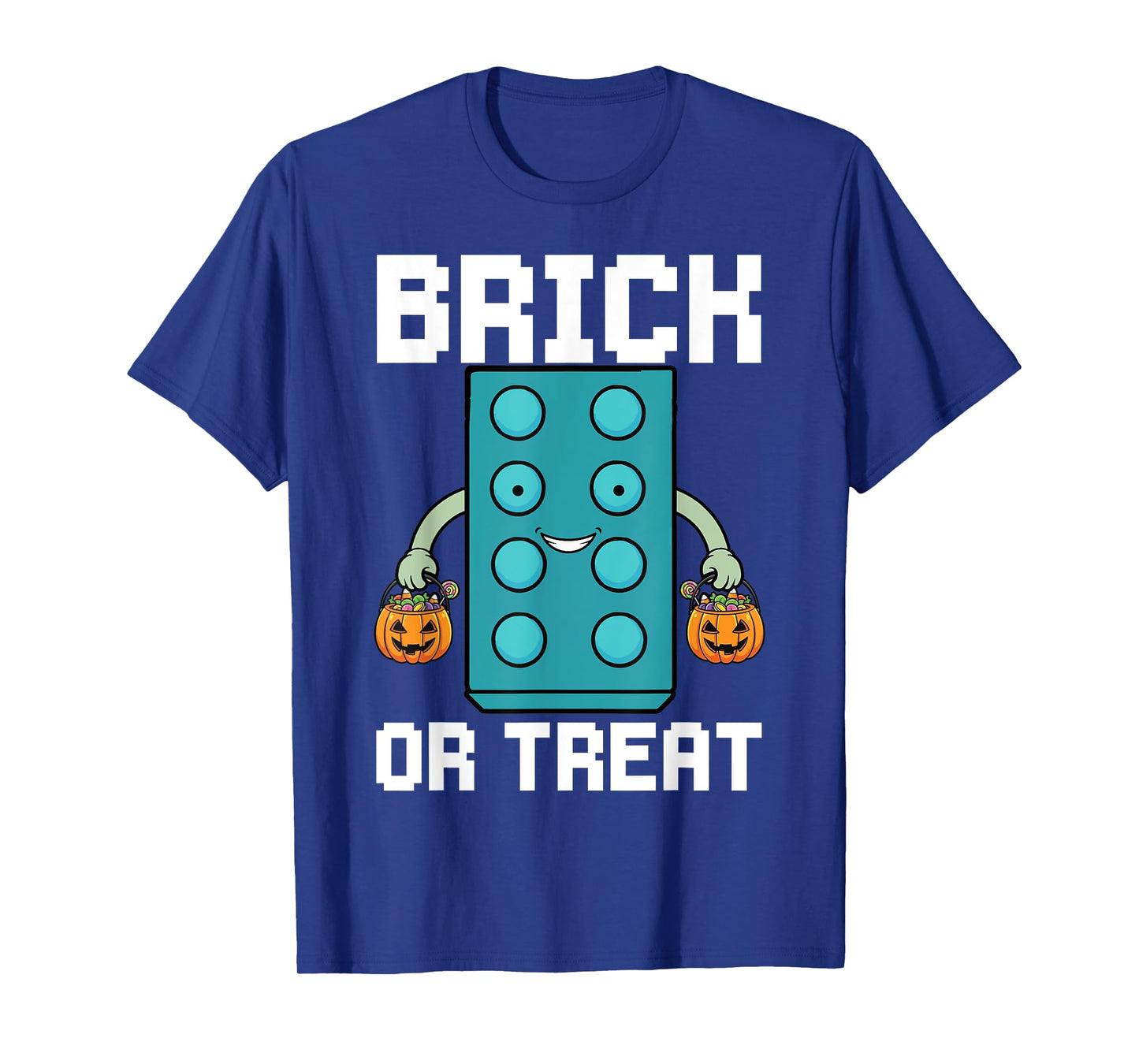 Brick Or Treat Brick Master Builder Toy Block Halloween T-Shirt