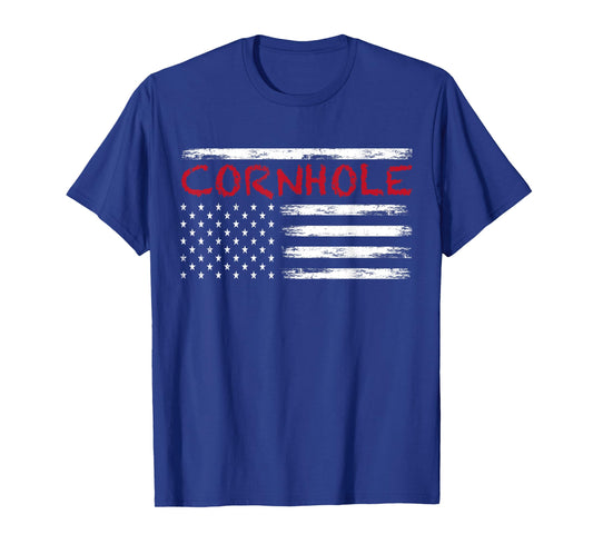 Cornhole USA American Flag United States T-Shirt