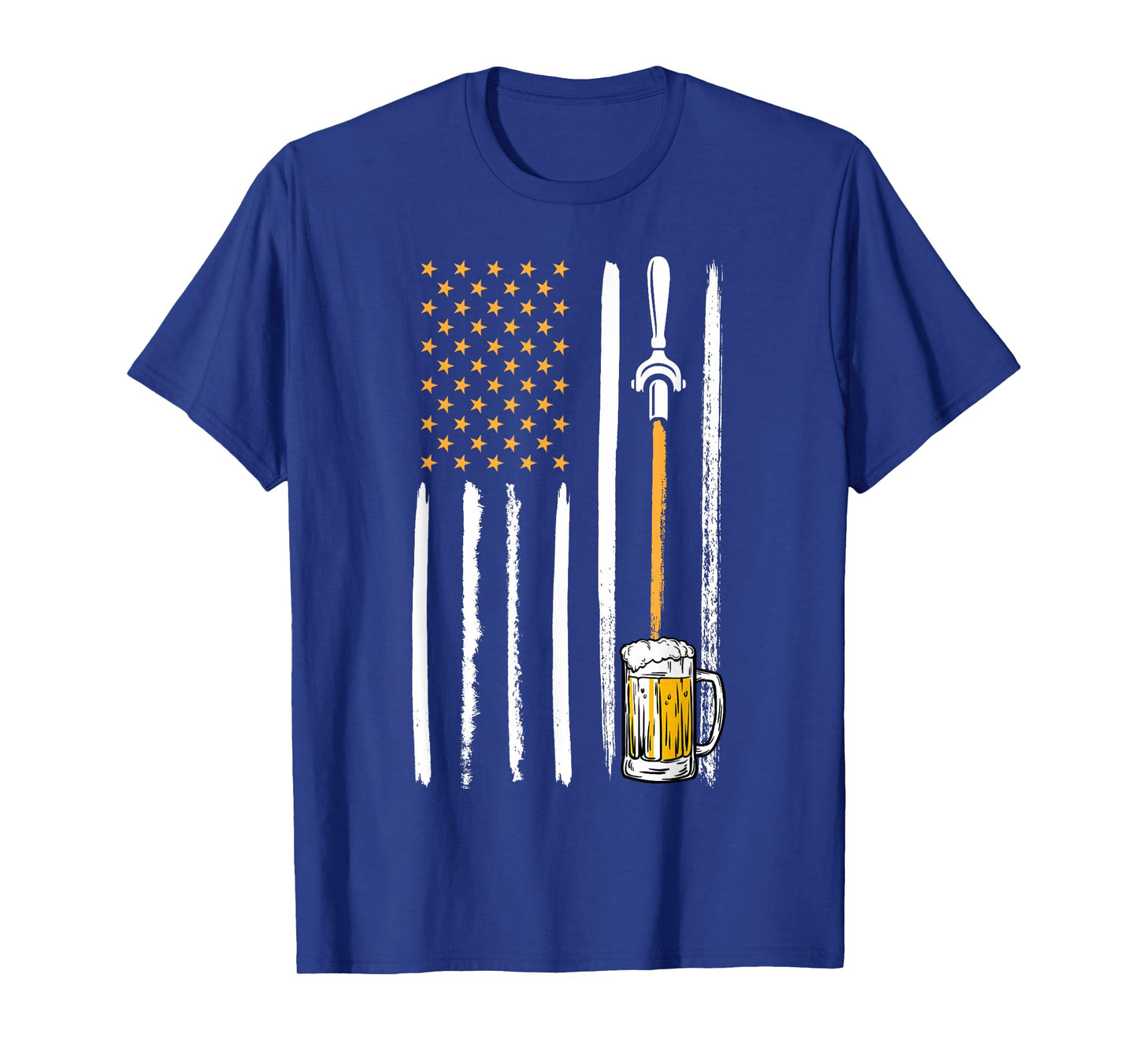 Craft Beer American Flag USA 4th July Brewery Alcohol Lovers T-Shirt