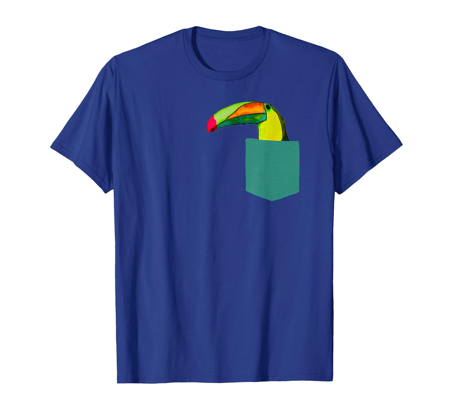 Funny Bird Shirt - Cute Toucan in Pocket for Men Women Kids T-Shirt