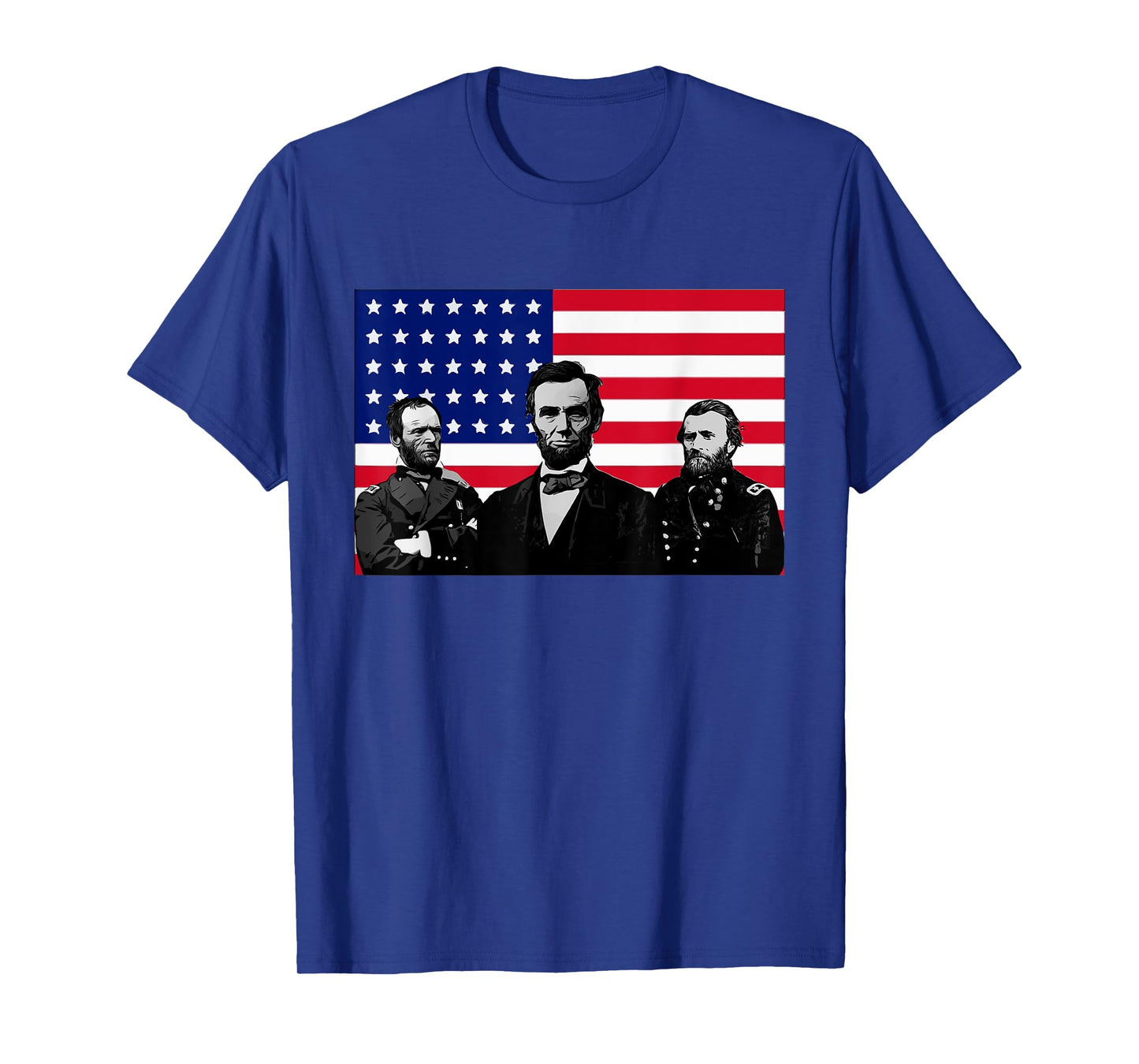 Lincoln and his Generals Grant and Sherman Civil War T-Shirt