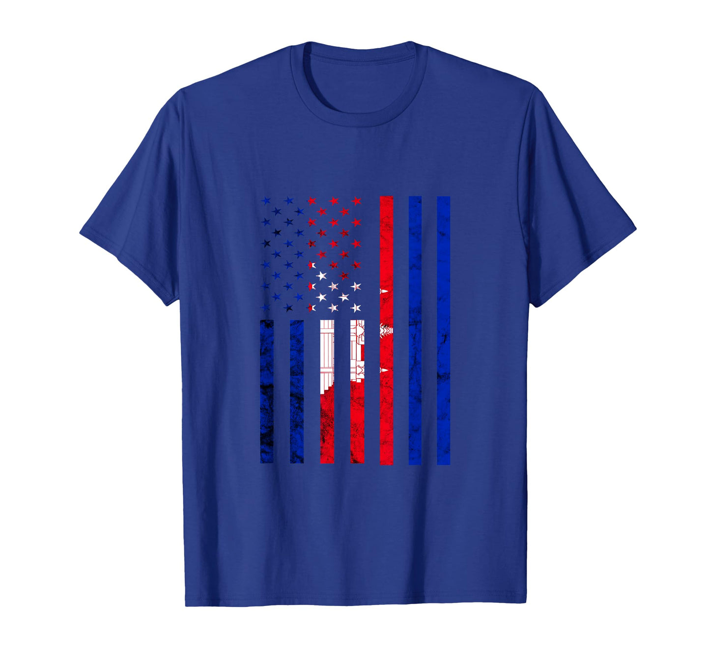 Cambodia Flag Pride American Grows Cambodian Roots T-Shirt