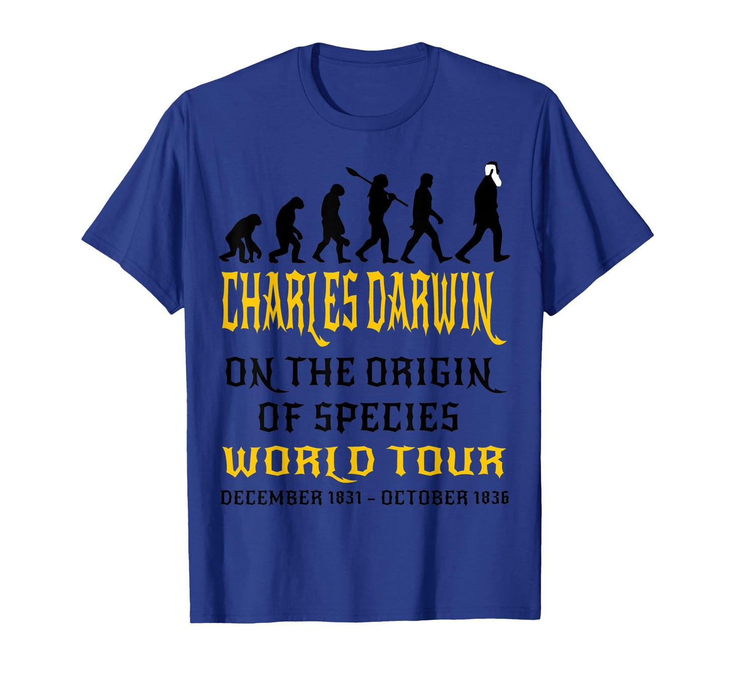 Charles Darwin Origin Species World Tour Evolve Biology Geek T-Shirt