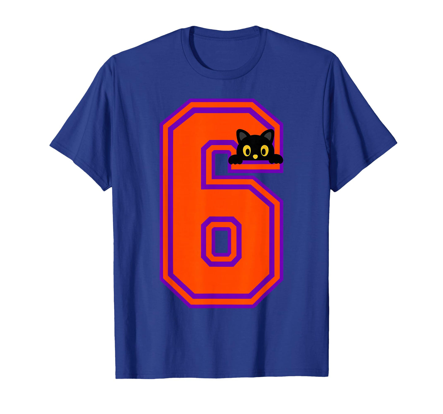 Funny Six Seven 6 7 Halloween Black Cat Teacher Student T-Shirt