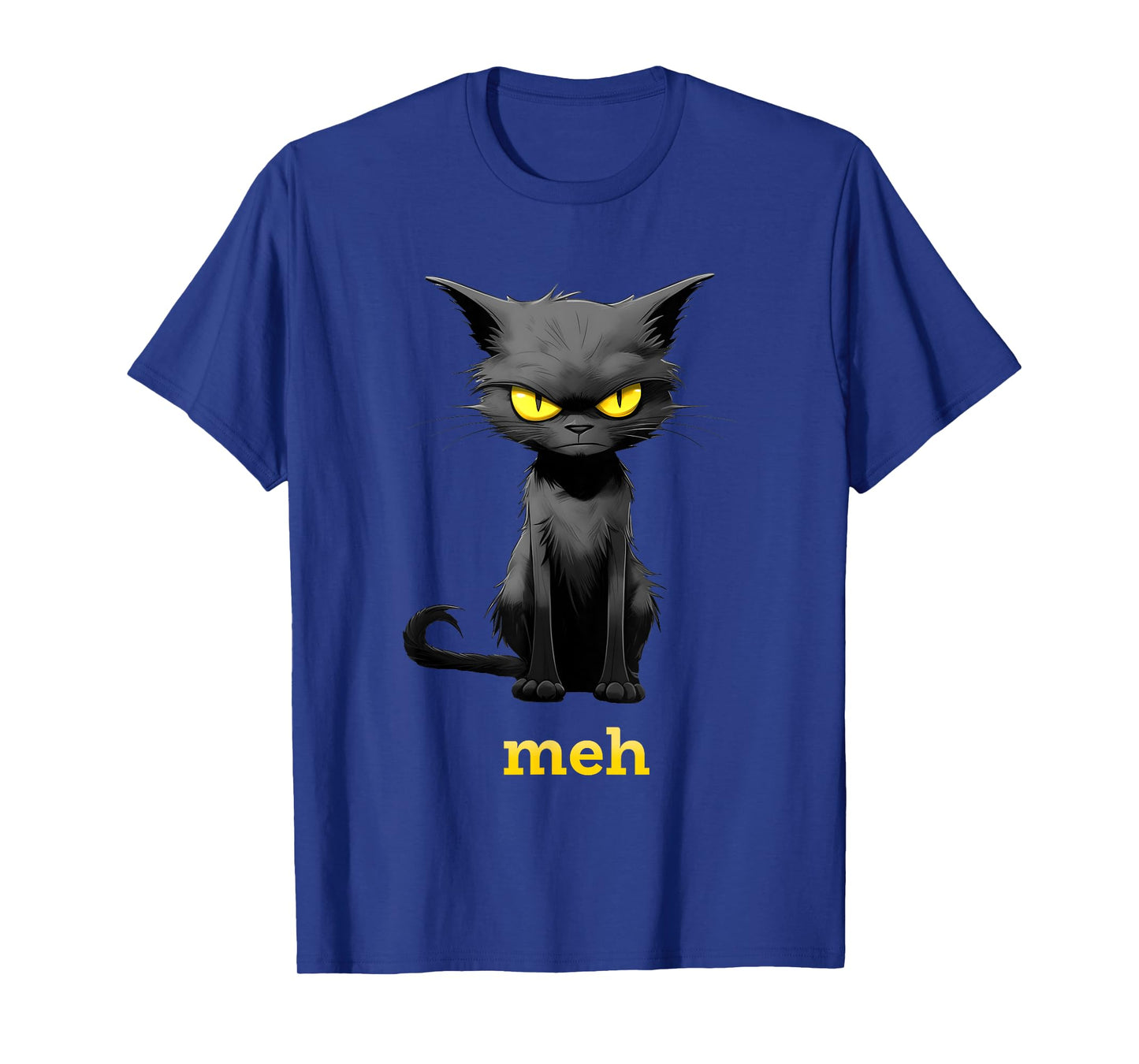 Meh Cat T-Shirt for Men Women Girls Kids