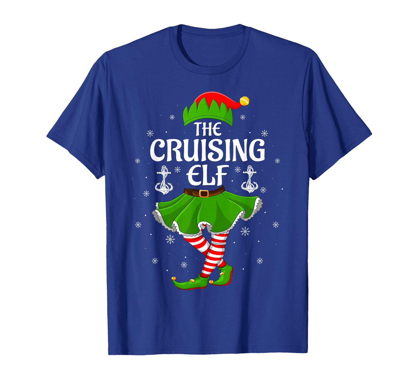 Cruising Elf Christmas Family Girls Women Elf Squad Xmas T-Shirt