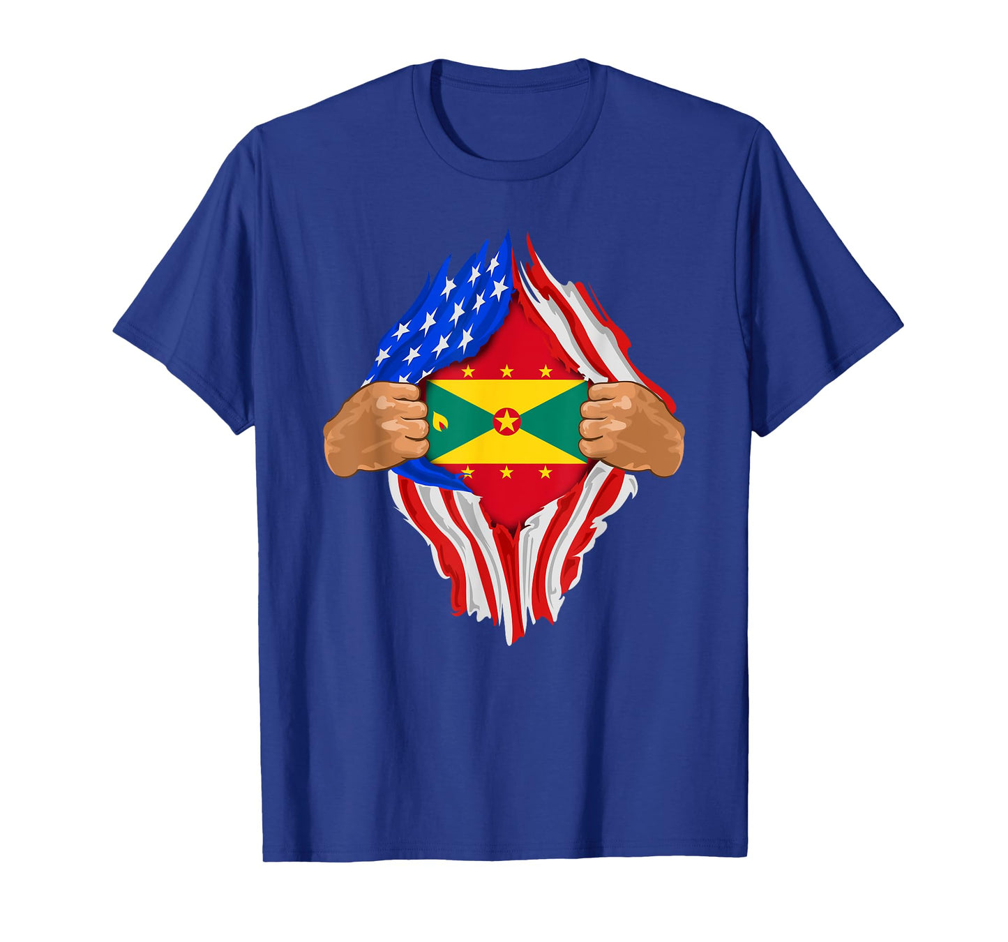 Grenadian Blood Inside Me T-Shirt | Grenada Flag Gift T-Shirt